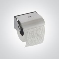 Dolphin Toilet Roll Holder with Cover (Various Finishes)