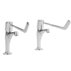 KWC DVS Lever Operated Pillar Taps (Per Pair)