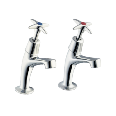 KWC DVS Pair of 13mm Crosshead Pillar Taps