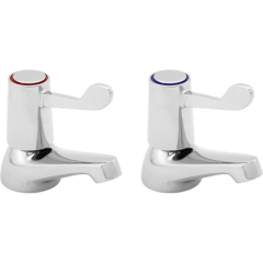 KWC DVS Pair of Lever Action Basin Taps