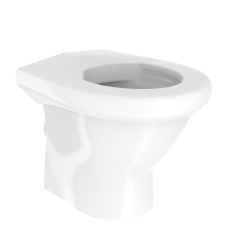 White Anti Ligature and Vandal Resistant Resin Toilet Pan