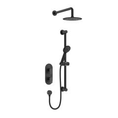 Bristan Hourglass Black Concealed Dual Control Shower Pack