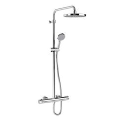 Inta Puro Safe Touch Bar Shower with Telescopic Riser Kit and Fixed Head