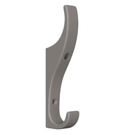 Unbreakable Grey Plastic Coat Hook - 120mm