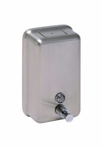 Stainless Steel 1200ml Vertical Refillable Liquid Soap Dispenser 