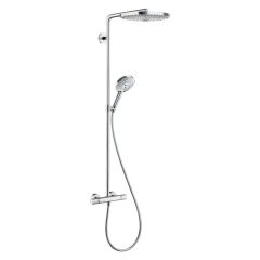 Hans Grohe Raindance Select S 240 1 Jet Showerpipe Ecosmart Chrome