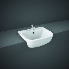 RAK-Series 600 42cm Semi Recessed Basin - 1 or 2 Tap Holes