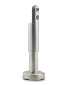 Round Adjustable Cubicle Partition Leg, Stainless Steel, 12-13mm