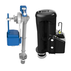 NymaPRO Close Coupled Cistern Fitting Pack With Wedges, Spatula Lever And Basin Waste.