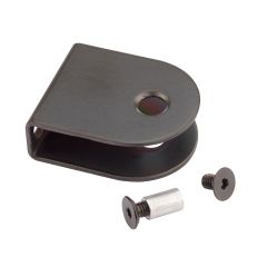 Black U-Bracket - Stainless Steel