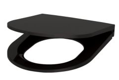 Heavy Duty Black Toilet Seat and Cover