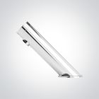 Polished Chrome Angled Dolphin Deck Mounted Touch Free Infrared Sensor Tap - Battery Powered