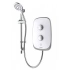 Aqualisa eVolve Electric Shower with Adjustable Head - white/silver | Aqualisa