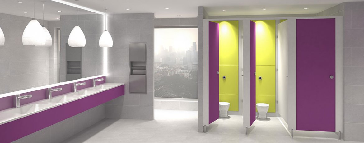 What Materials Are Toilet Cubicles Made From Commercial