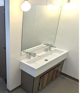 Men's Office Toilets Refurbishment at Poole Lighting - Case Study