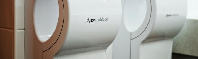 What are the recommended mounting heights for hand dryers?