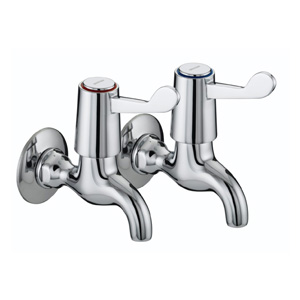 Bristan Wall Mounted Bib Taps with (76mm) Levers