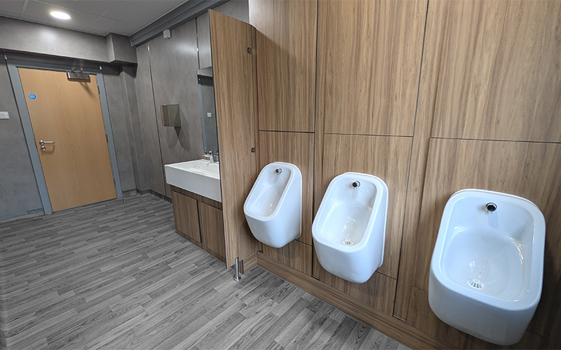 Bournemouth School For Girls - Faculty Toilet Refurbishment Urinals