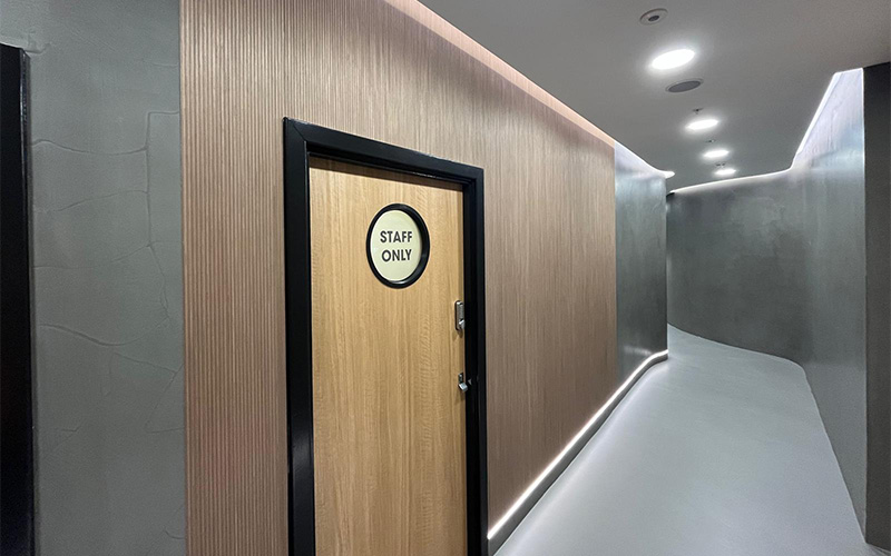 Eurotunnel Female Washroom Refurbishment Bespoke Wash Trough