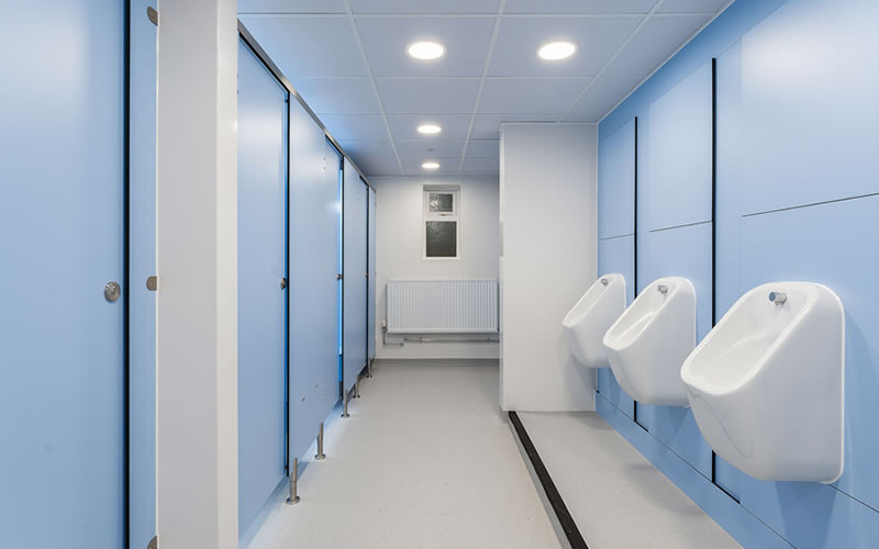 Ulwell Holiday Park (Dorset) Toilet Block Refurbishment Urinals