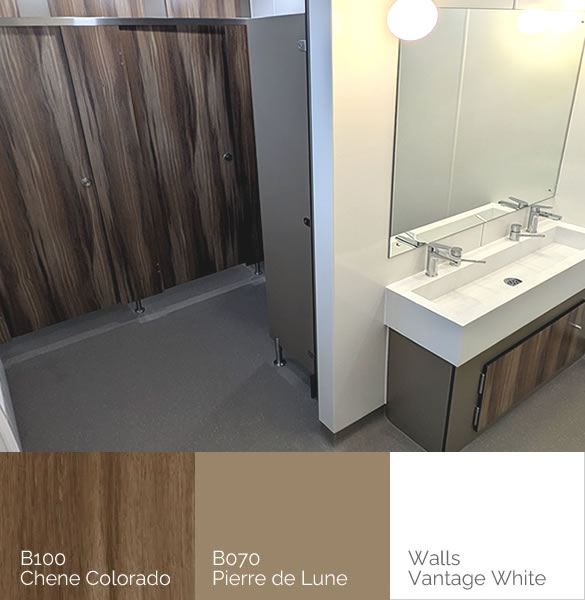 Mens toilet refurbishment case study - Poole Lighting