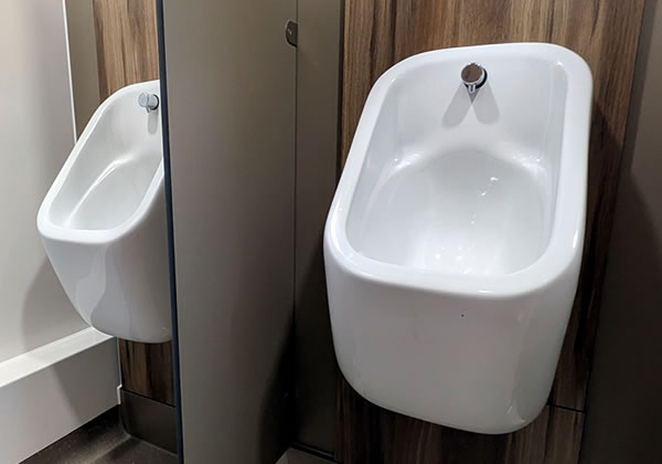 Mens Toilet Refurbishment Urinals