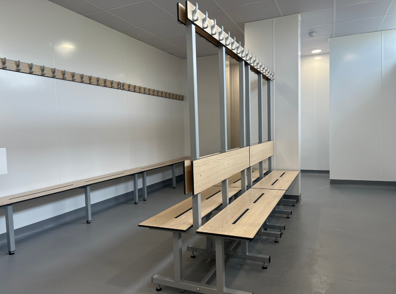 Epsom College Changing Room Refurbishment - Benches