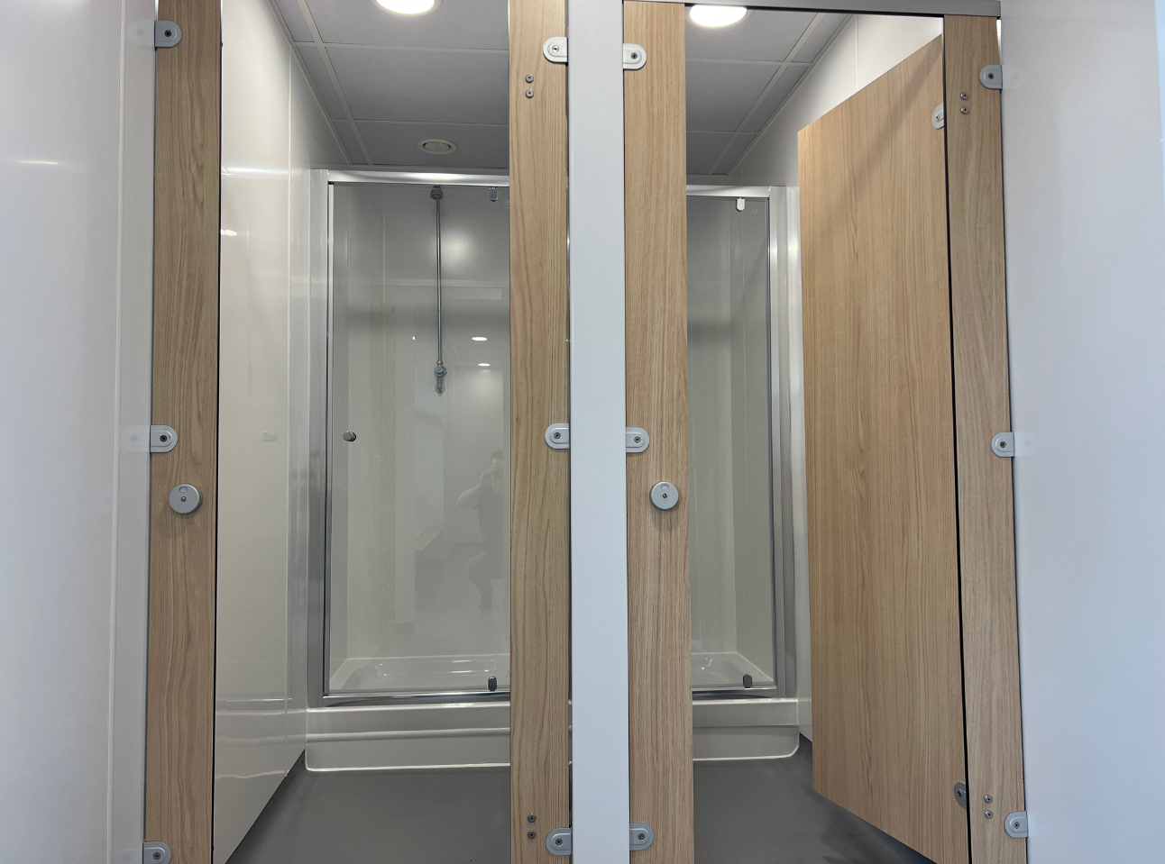 Epsome College Changing Room Refurbishment - Shower Cubicles