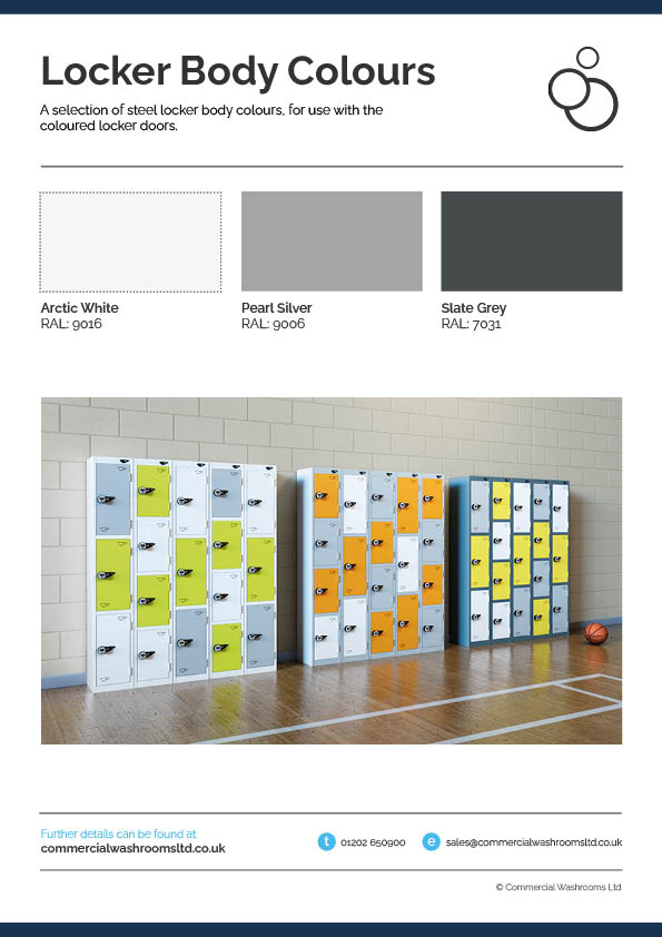 Steel Locker Door Colour Options