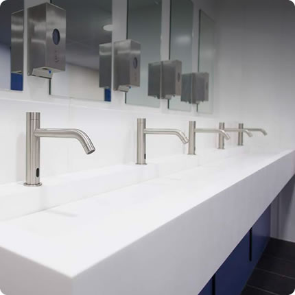 Commercial Washrooms - Wash Troughs Commercial Washrooms - Wash Troughs
